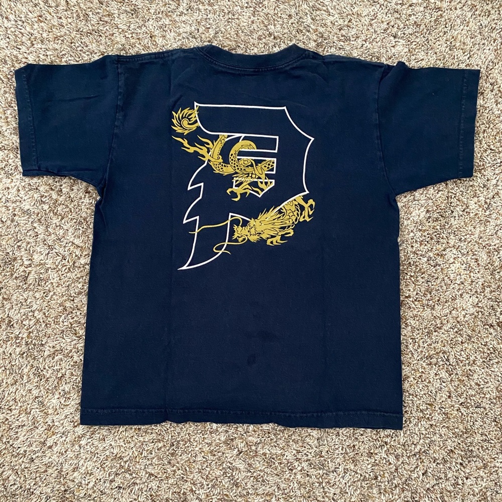 Primitive T-Shirt Boys Large Navy Blue